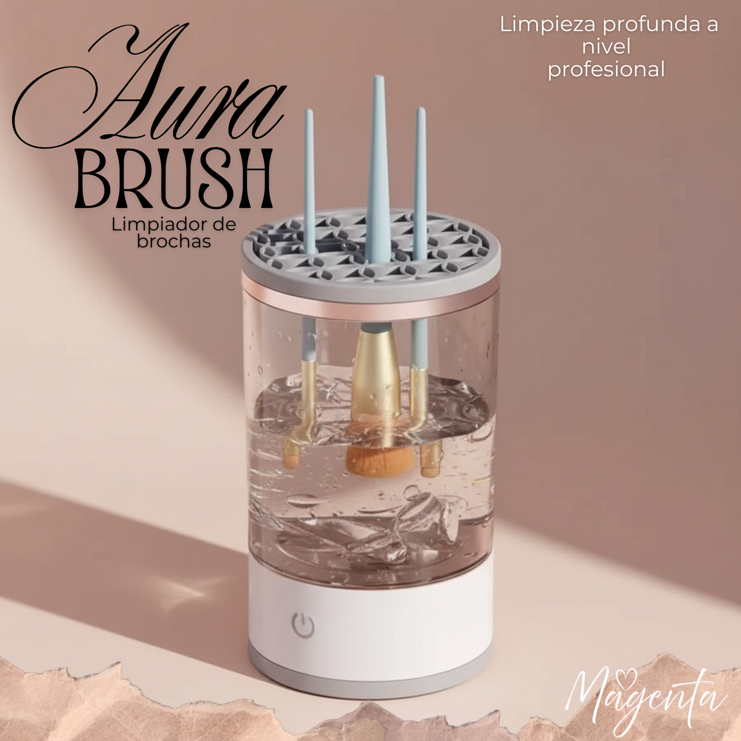 AuraBrush-Limpiador Electrico De Brochas