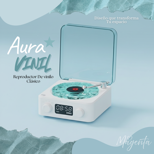 AuraVinil- Mini Tocadisco